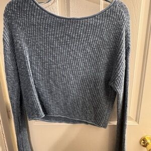 Women's Blue Knit Sweater
